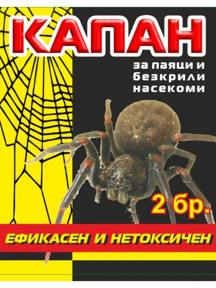 Капан За Паяци & Безкрили Насекоми  Комплект 2 Капана